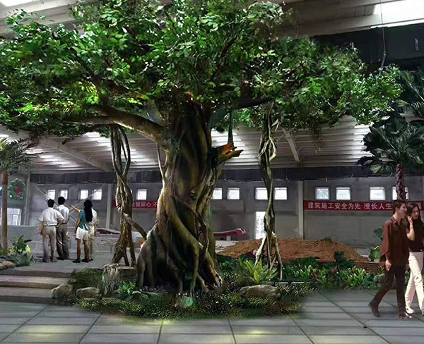 游樂場假山3